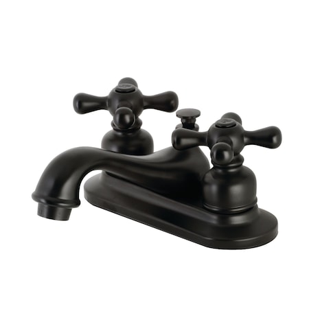 Kingston Brass KB600AX 4-Inch Centerset Bathroom Faucet, Matte Black KB600AX